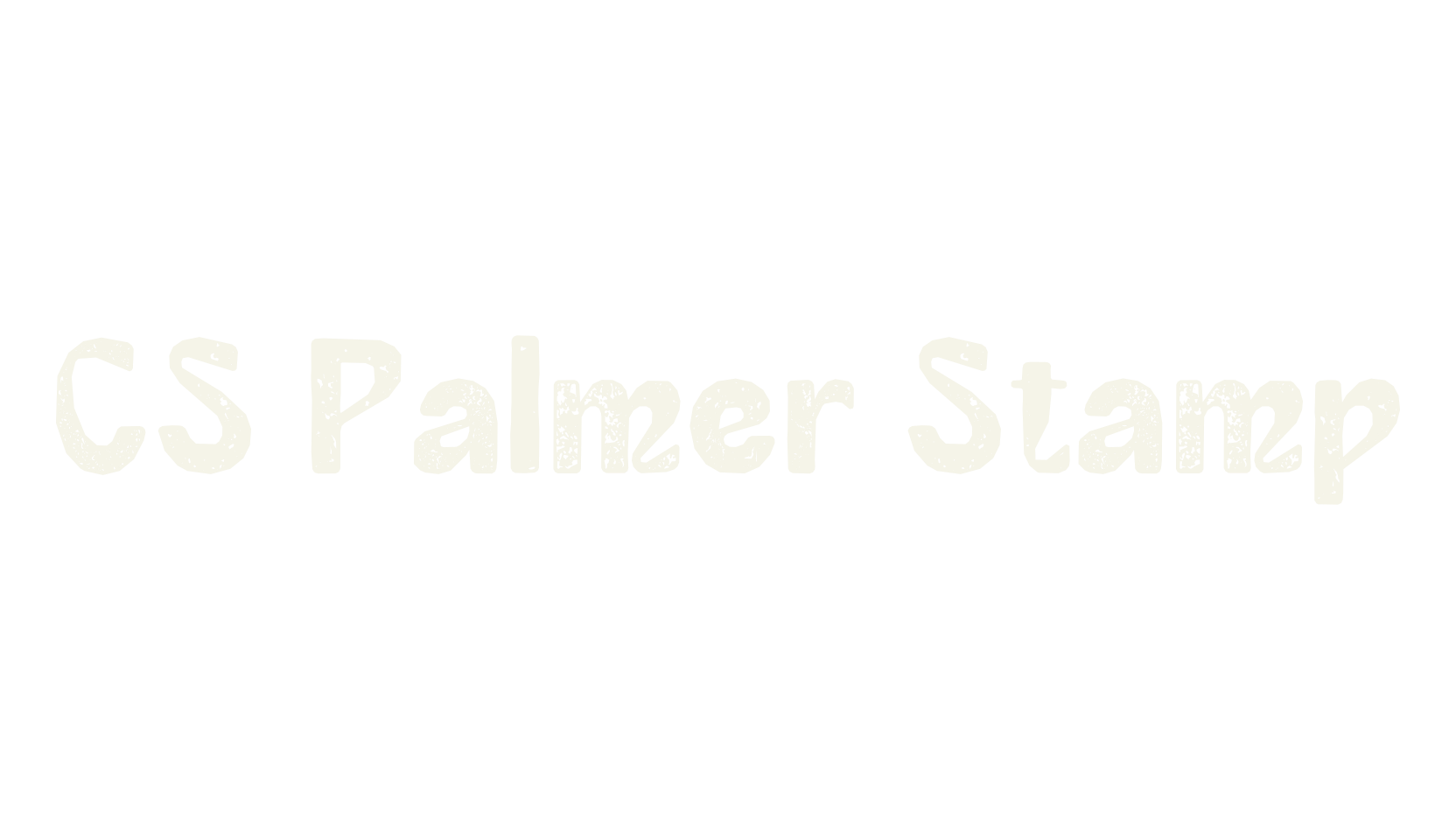 CS Palmer Stamp, display market font preview