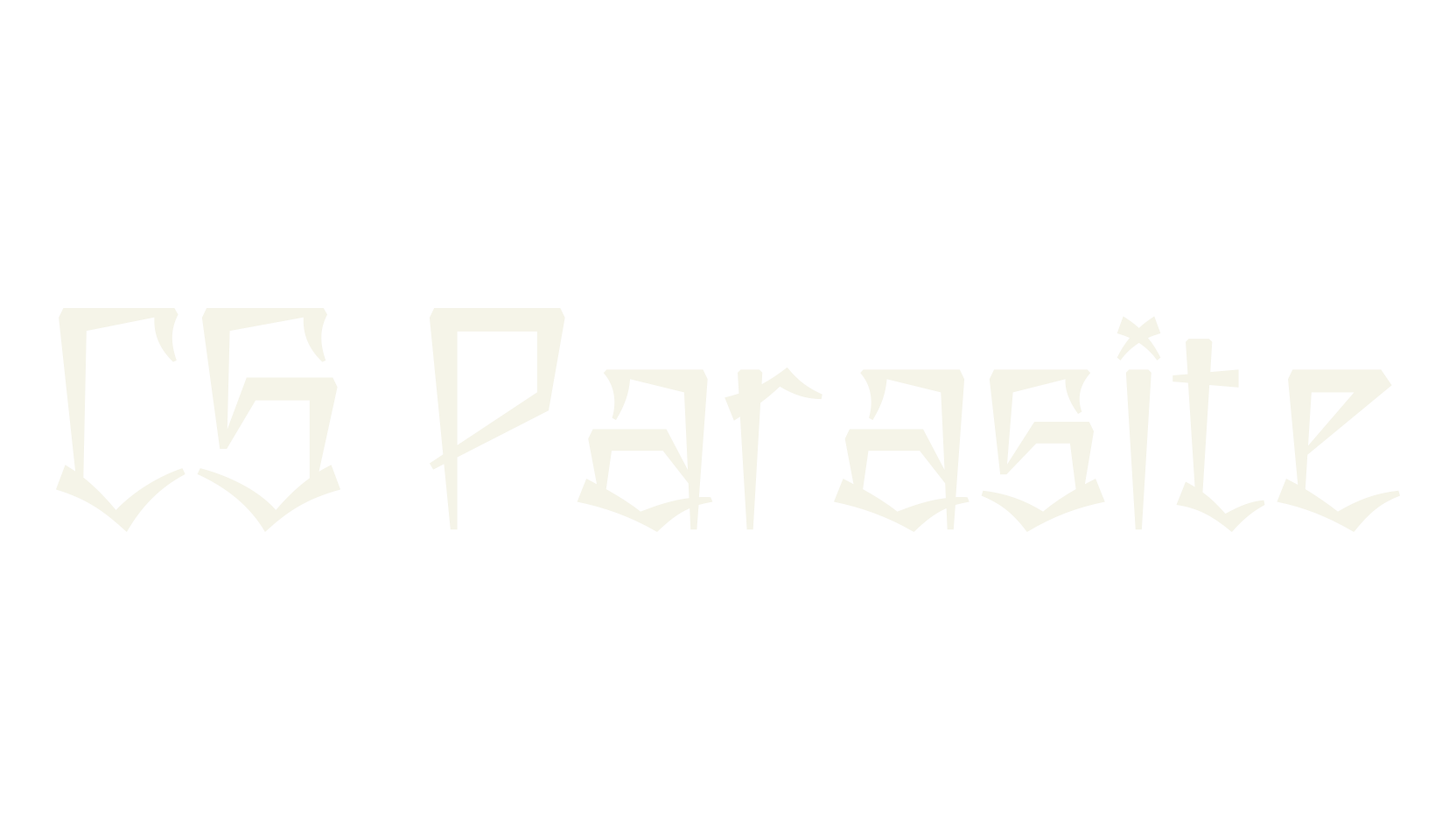 CS Parasite, chicano font preview