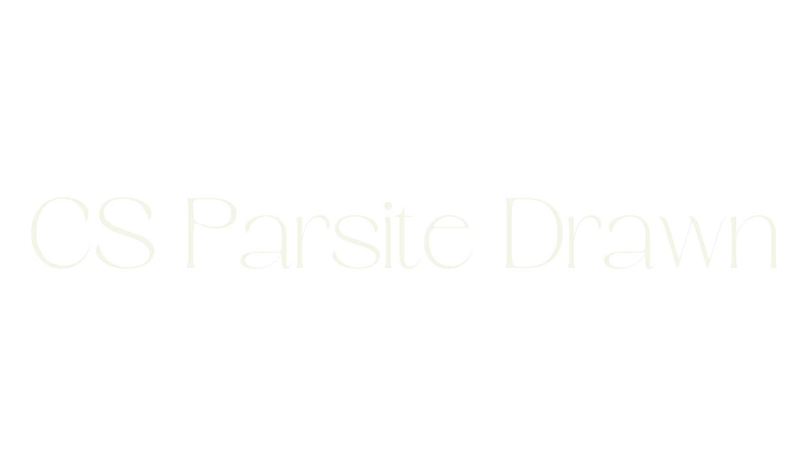 CS Parsite Drawn, modern font preview