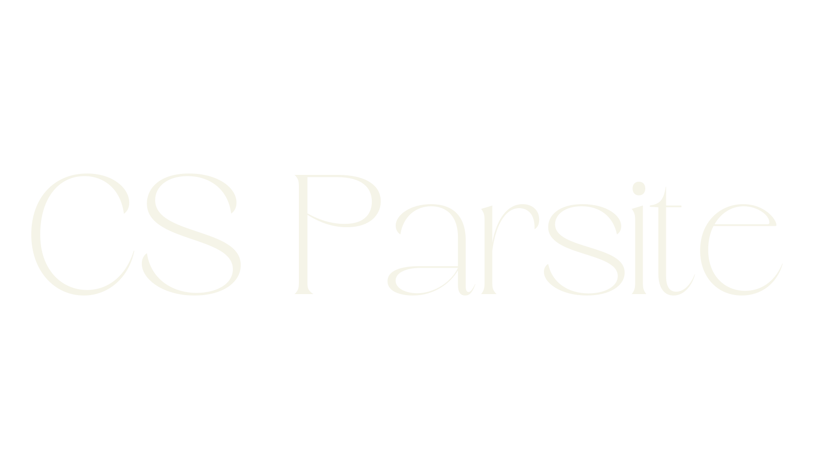 CS Parsite, thin font preview