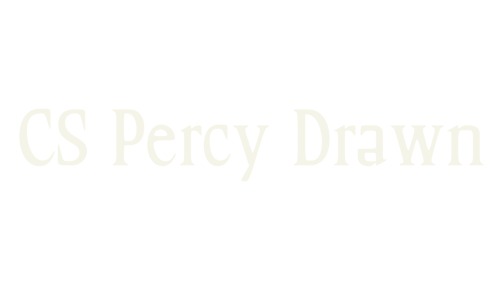 CS Percy Drawn, classic font preview