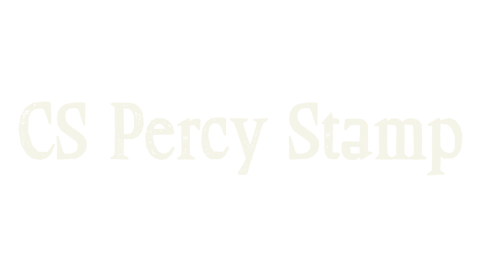CS Percy Stamp, serif font preview