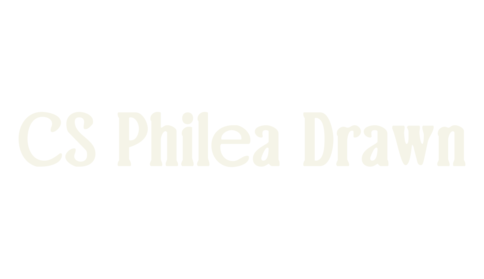 CS Philea Drawn, poster font preview
