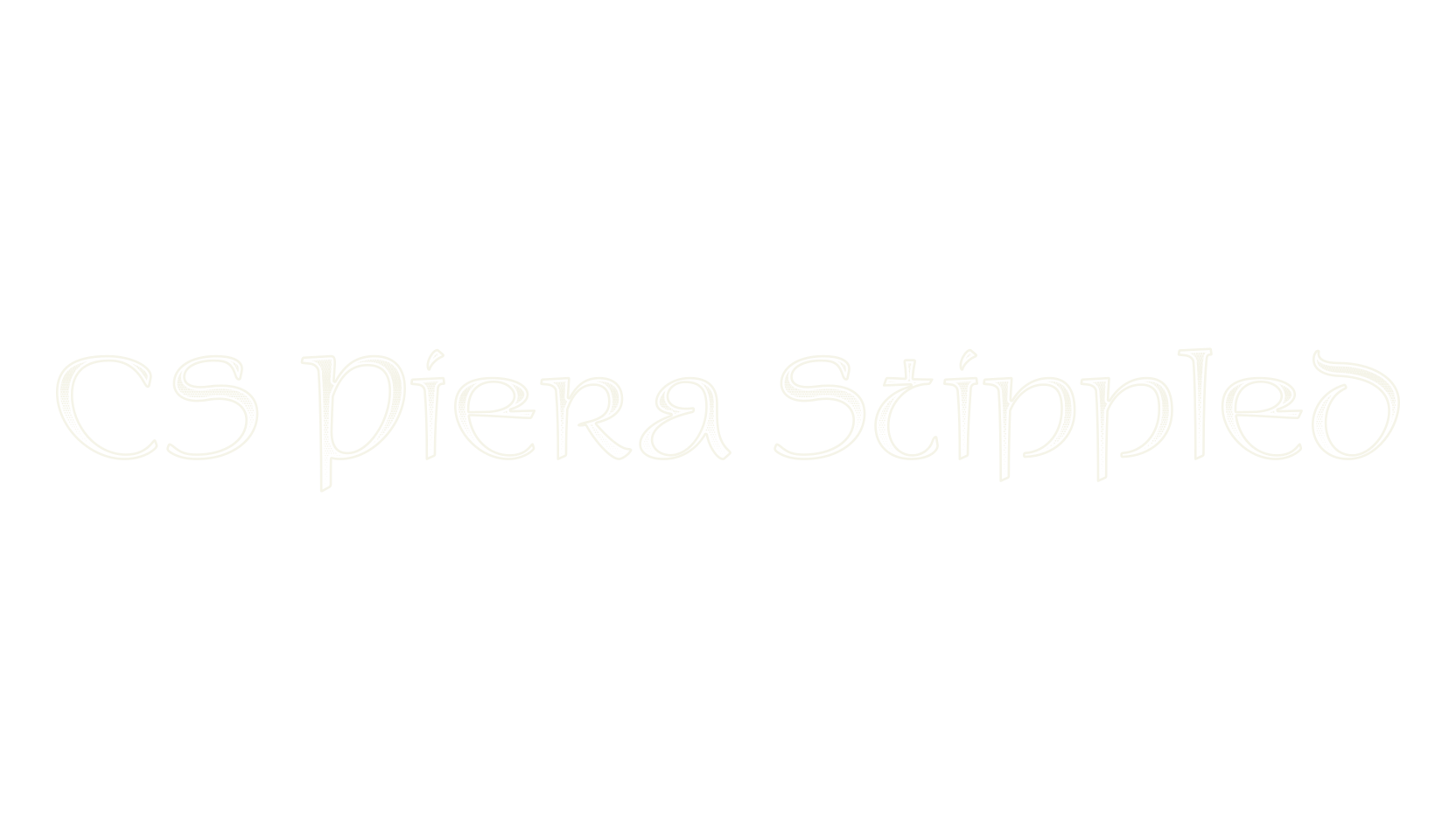 CS Piera Stippled, display market font preview