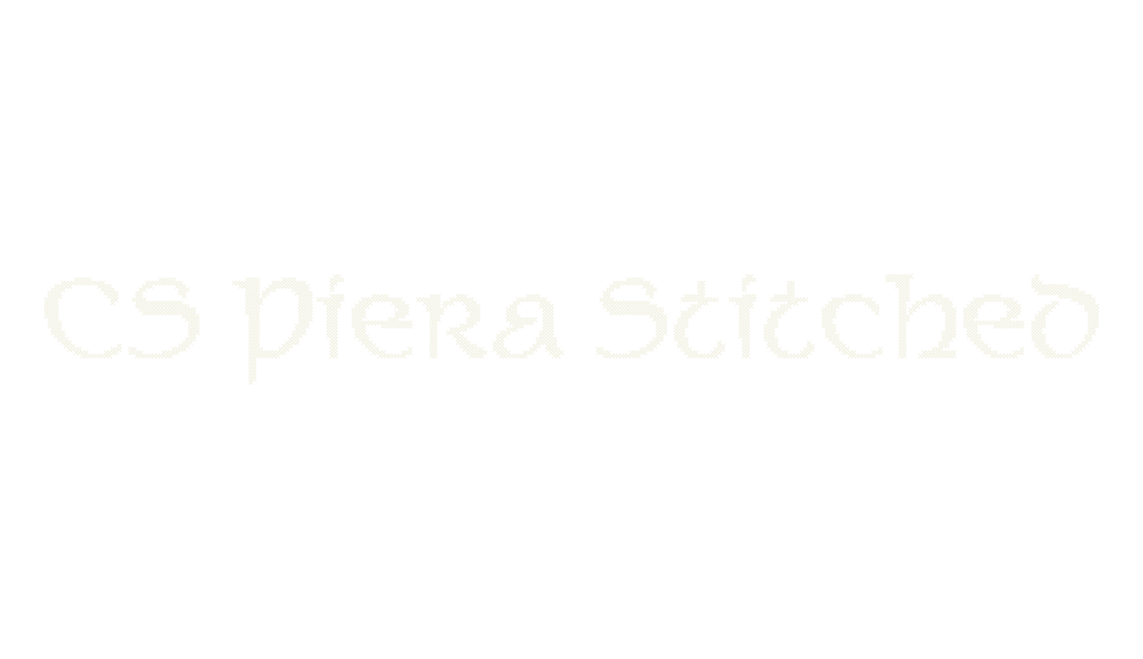 CS Piera Stitched, display market font preview
