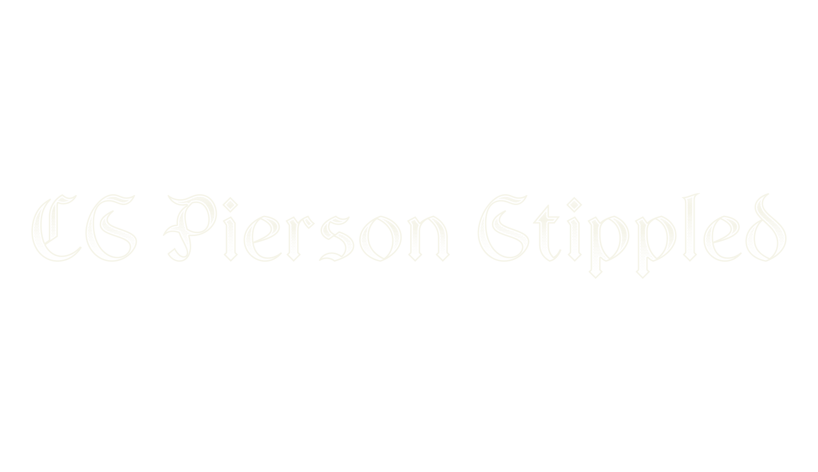 CS Pierson Stippled, fantasy font preview