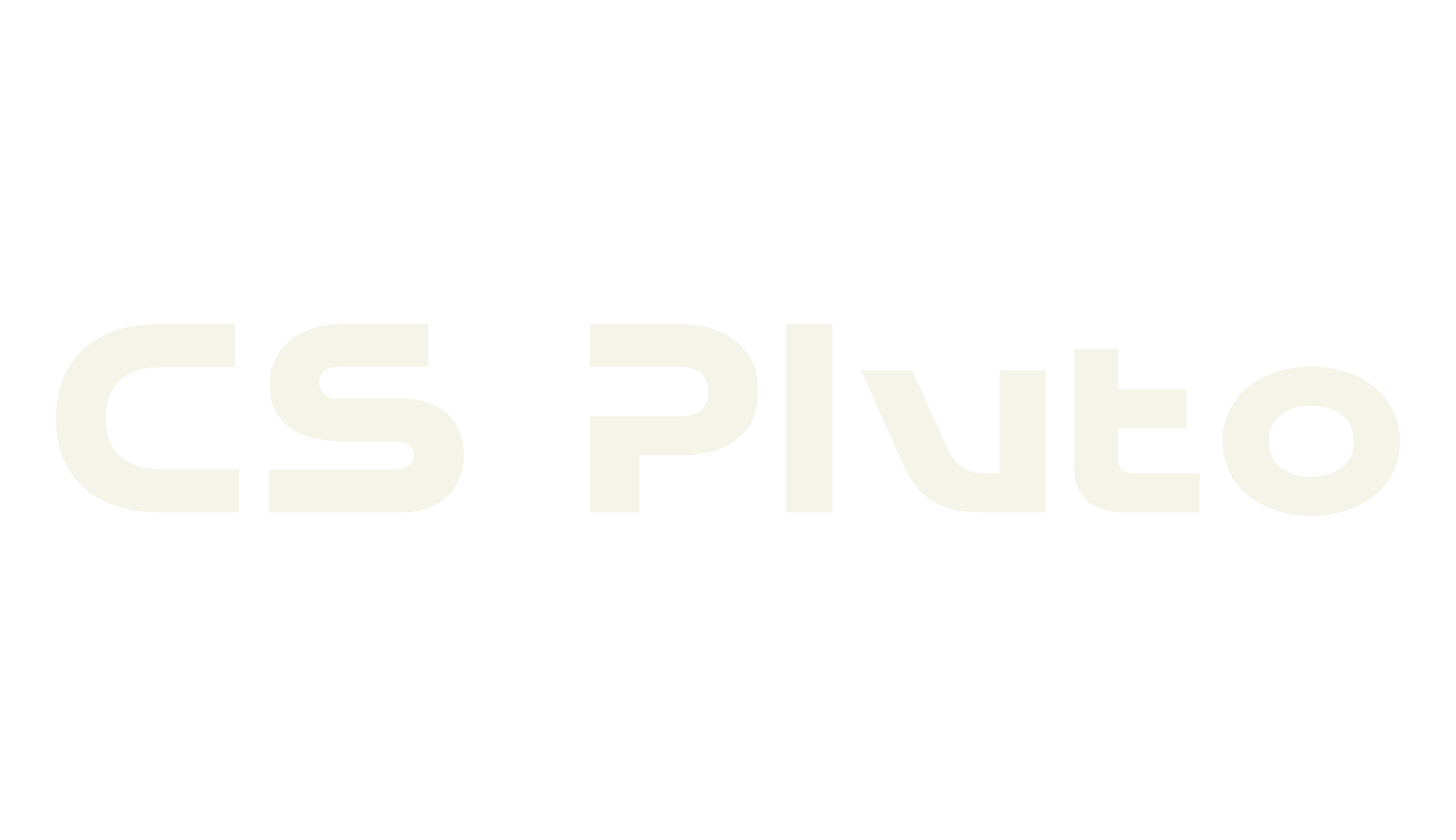 CS Pluto, futuristic font preview