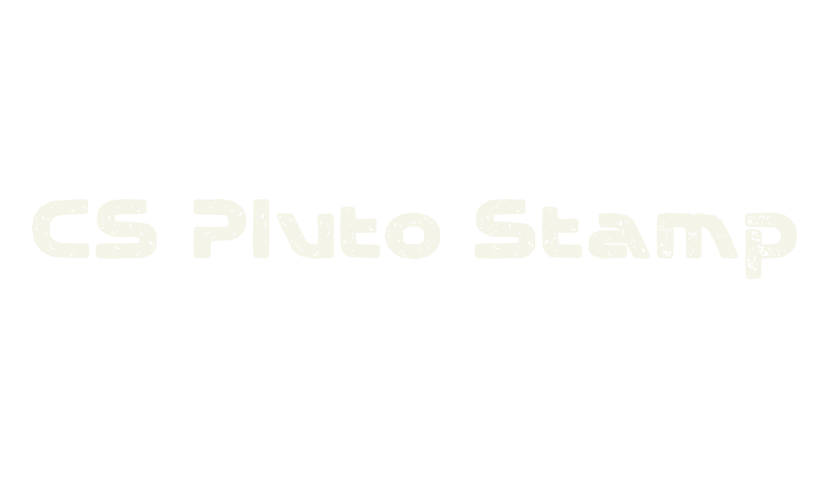CS Pluto Stamp, sans font preview