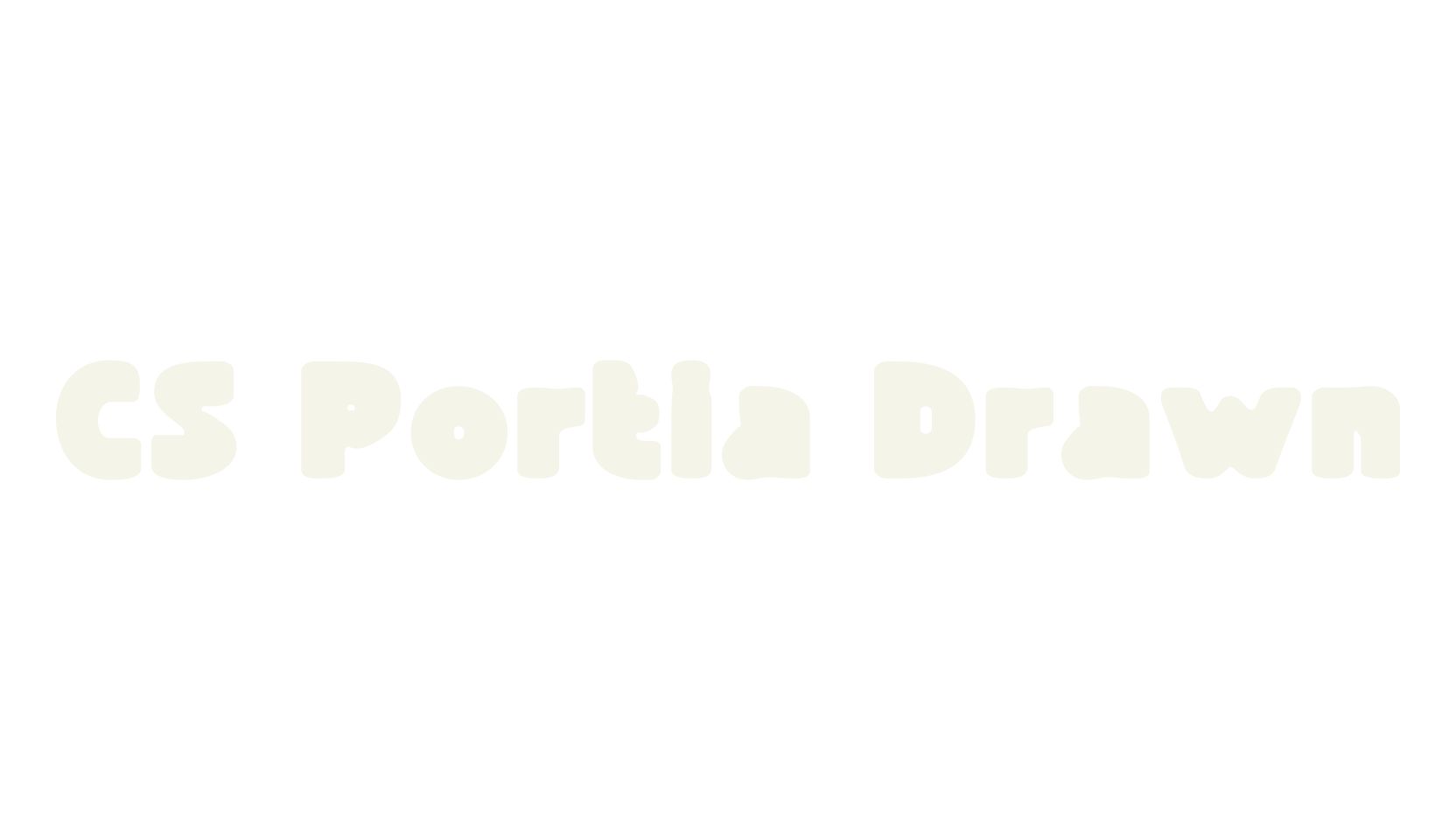 CS Portia Drawn, display market font preview