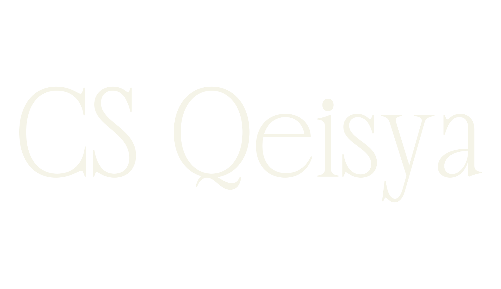 CS Qeisya, poster font preview