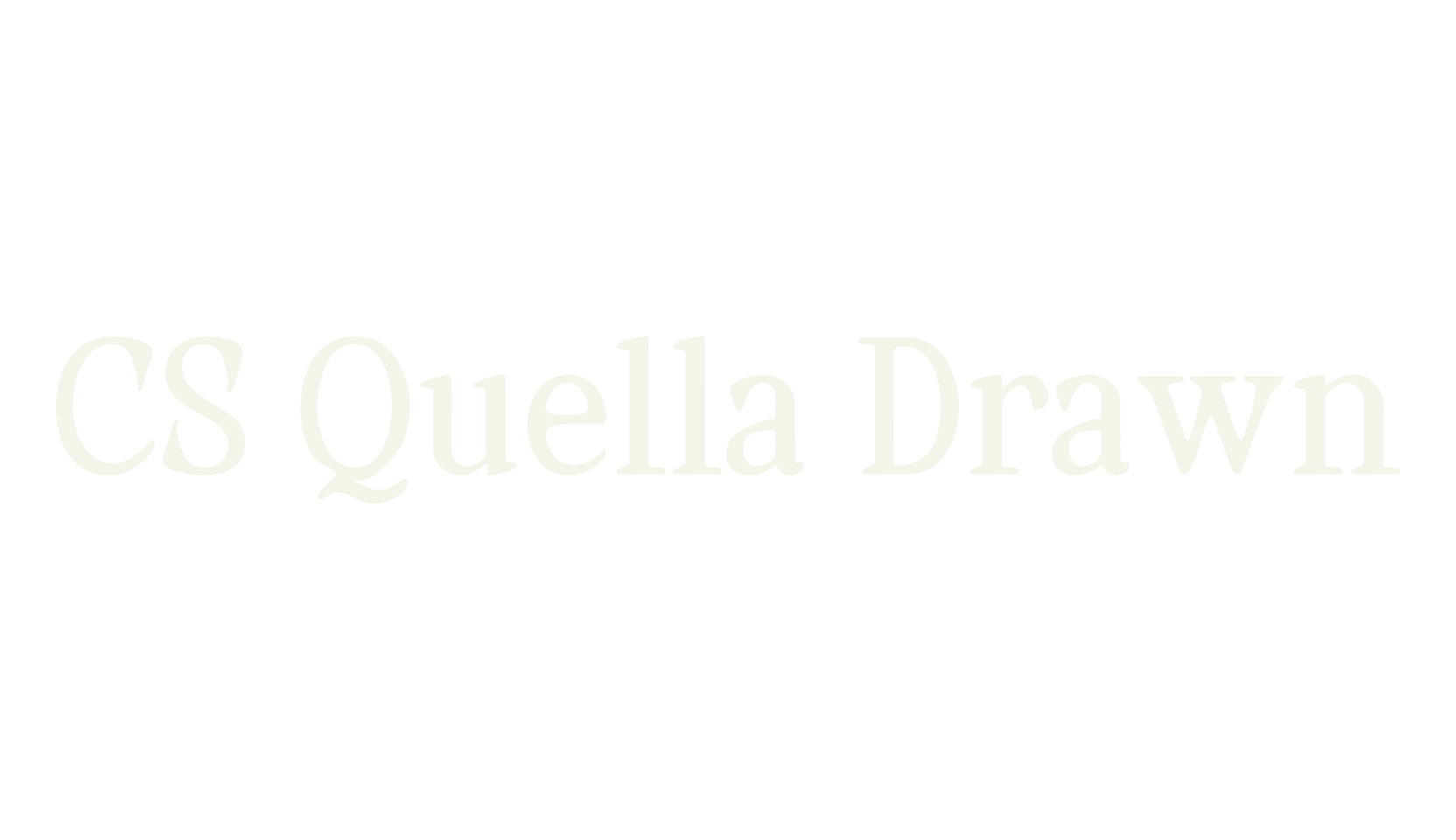 CS Quella Drawn, display market font preview