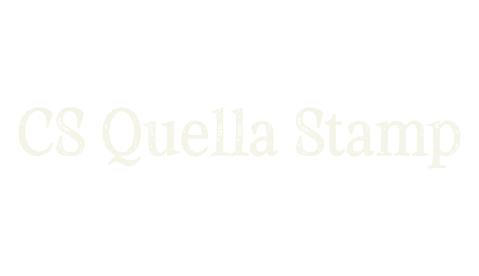 CS Quella Stamp, display market font preview