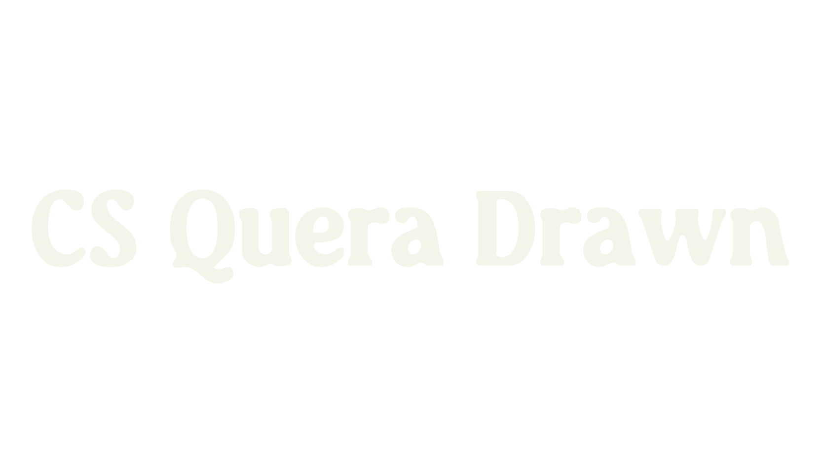 CS Quera Drawn, display market font preview