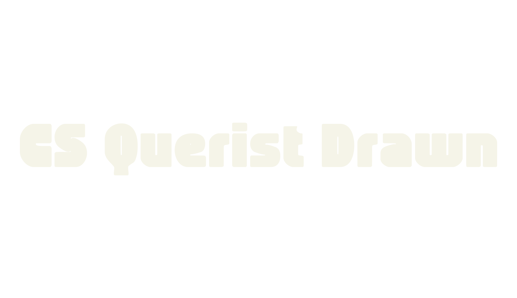 CS Querist Drawn, display market font preview
