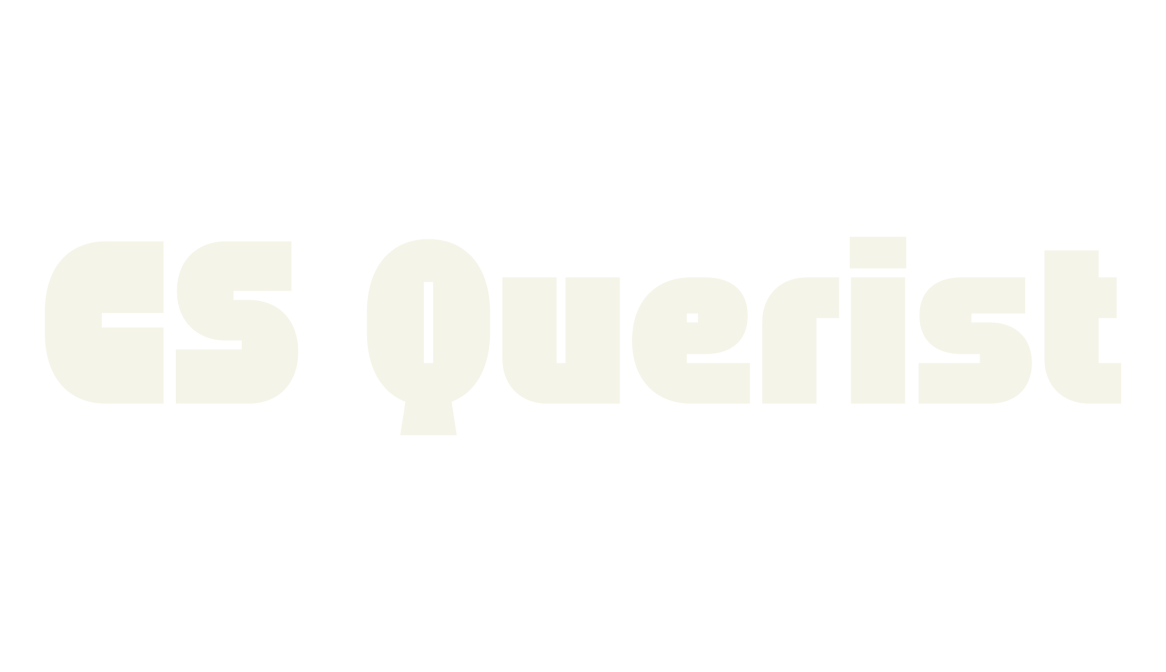 CS Querist, logo font preview