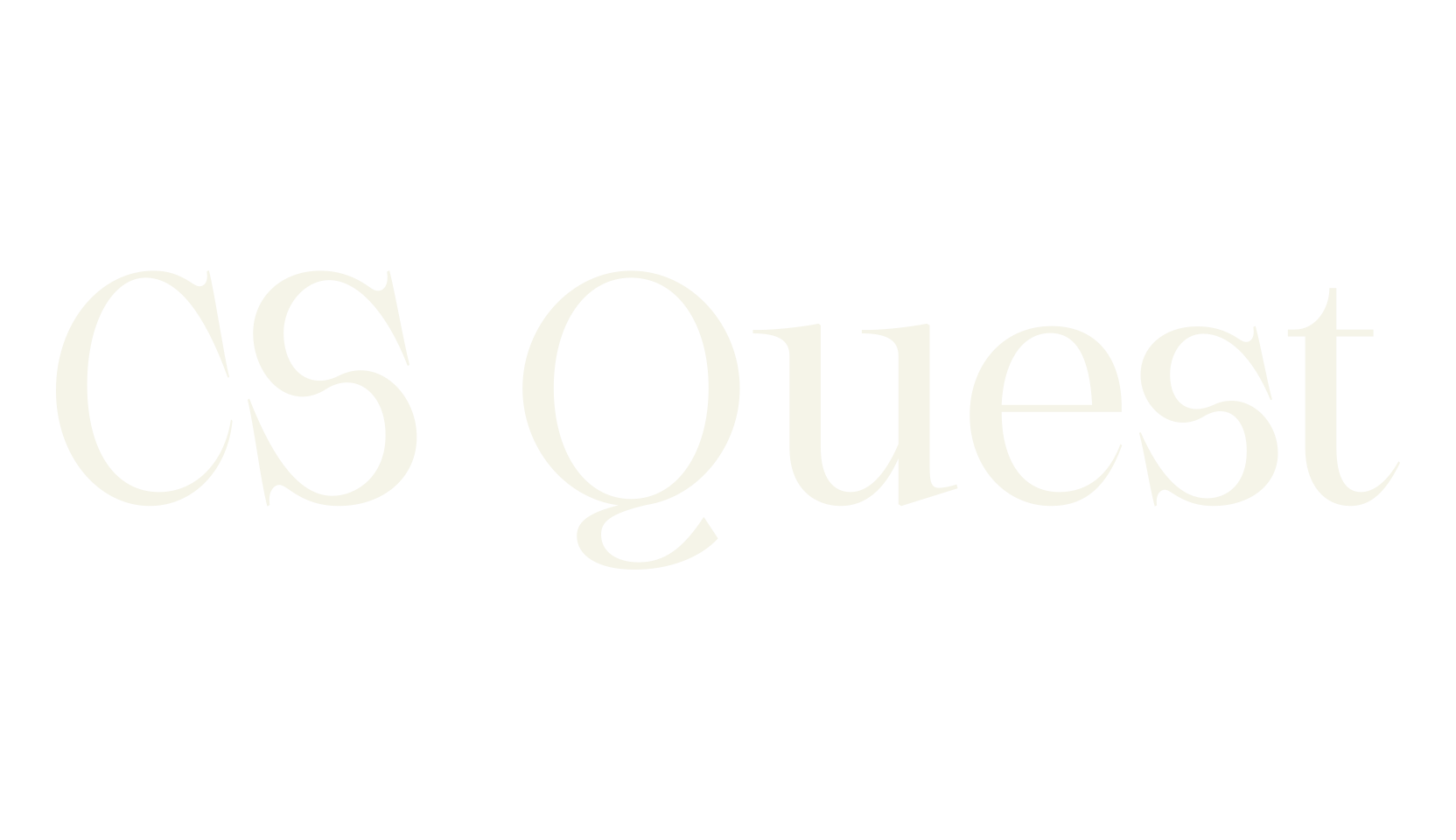 CS Quest, business font preview