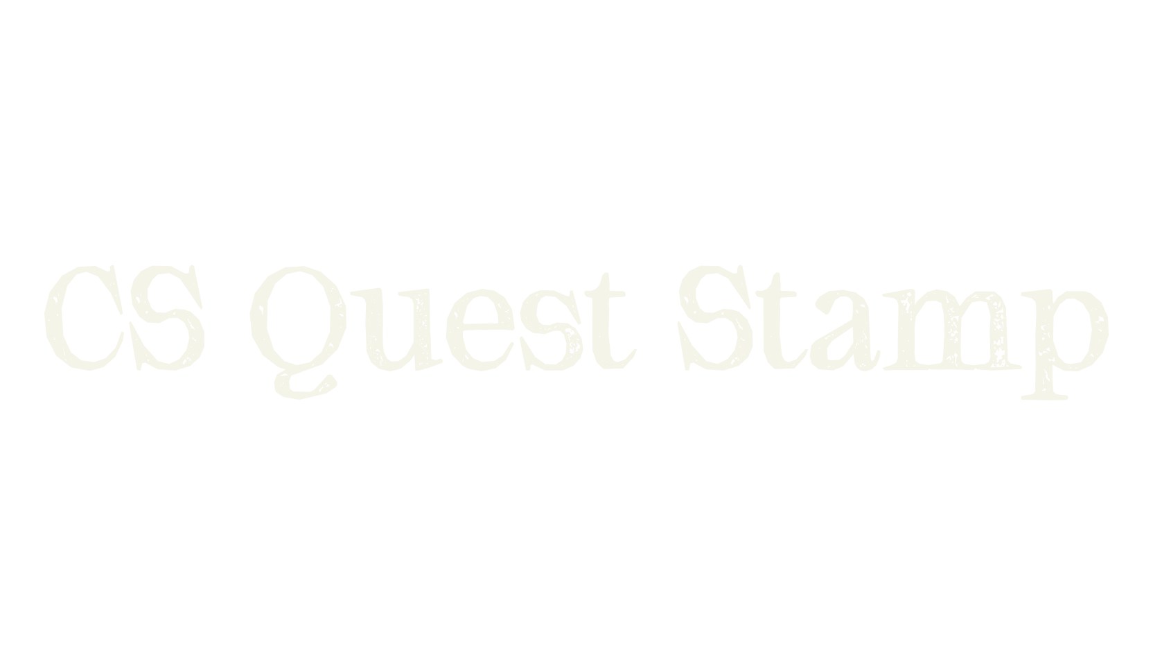 CS Quest Stamp, serif font preview