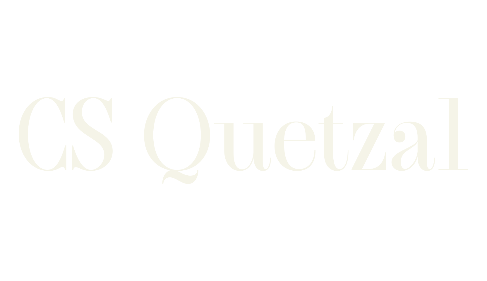 CS Quetzal, elegant font preview