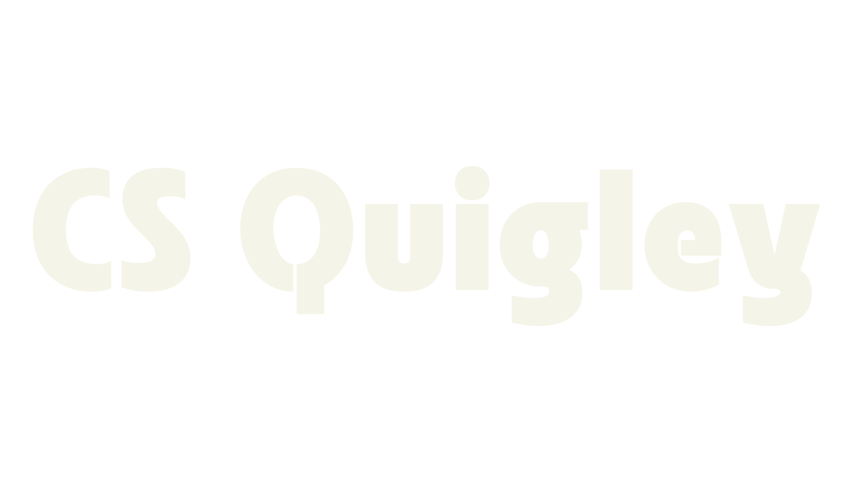CS Quigley, stencil font preview