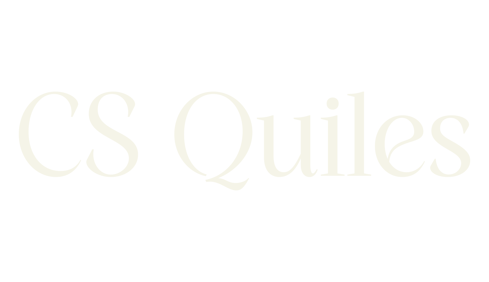 CS Quiles, business card font preview