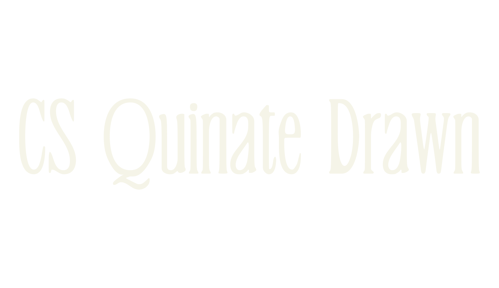 CS Quinate Drawn, display market font preview