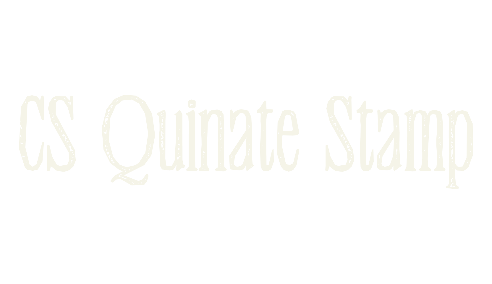 CS Quinate Stamp, serif font preview