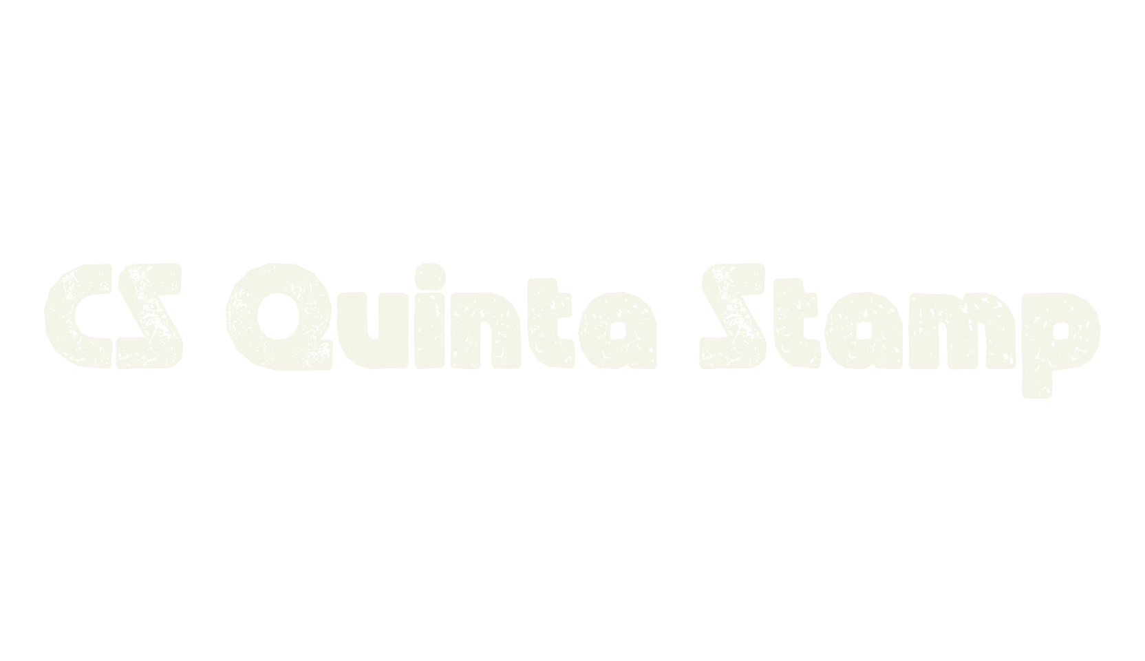 CS Quinta Stamp, display market font preview