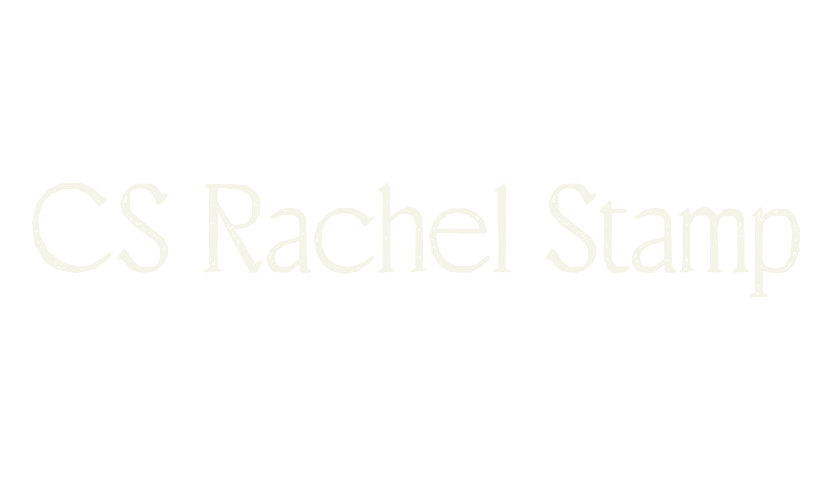 CS Rachel Stamp, serif font preview
