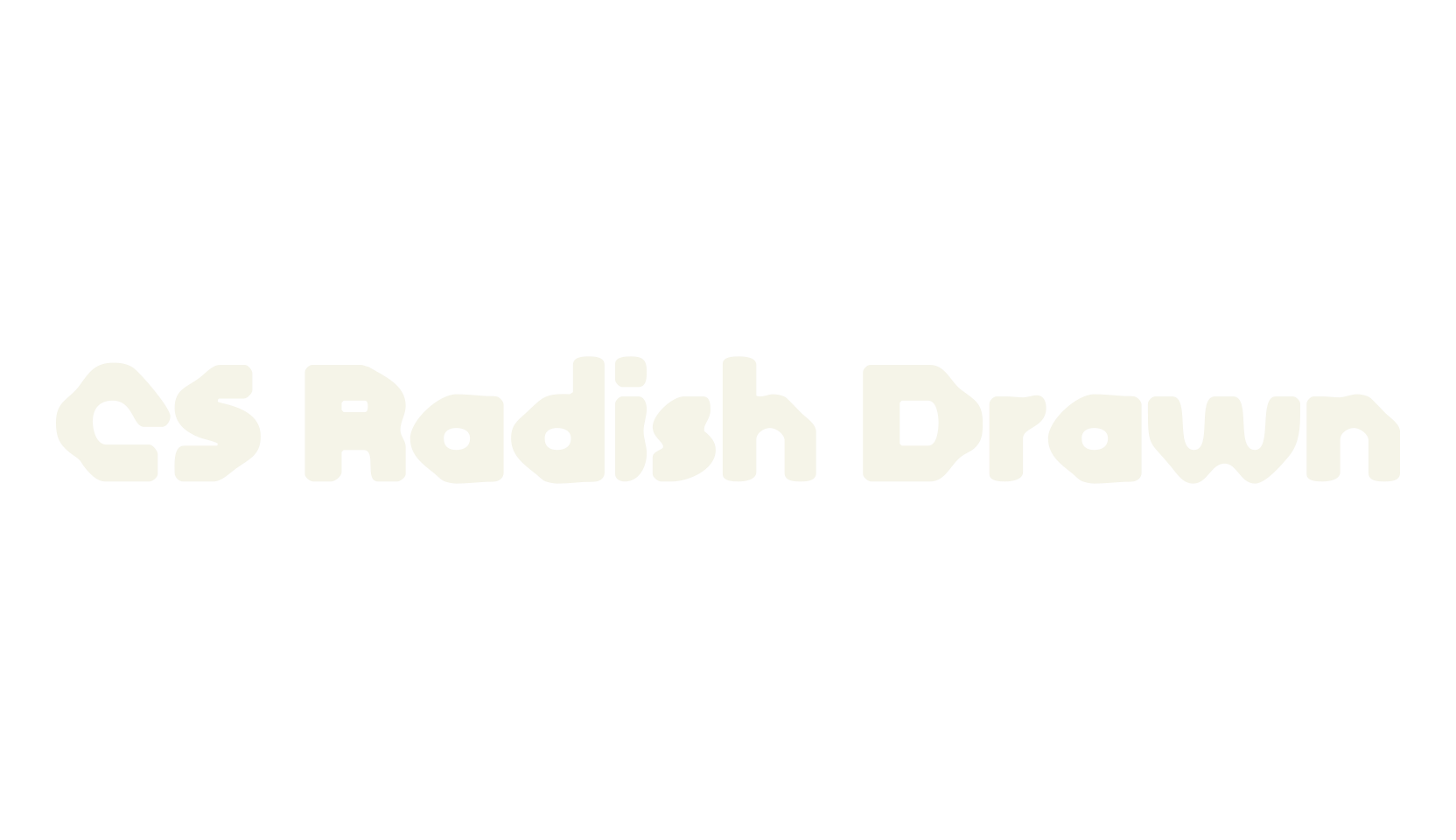 CS Radish Drawn, bold font preview
