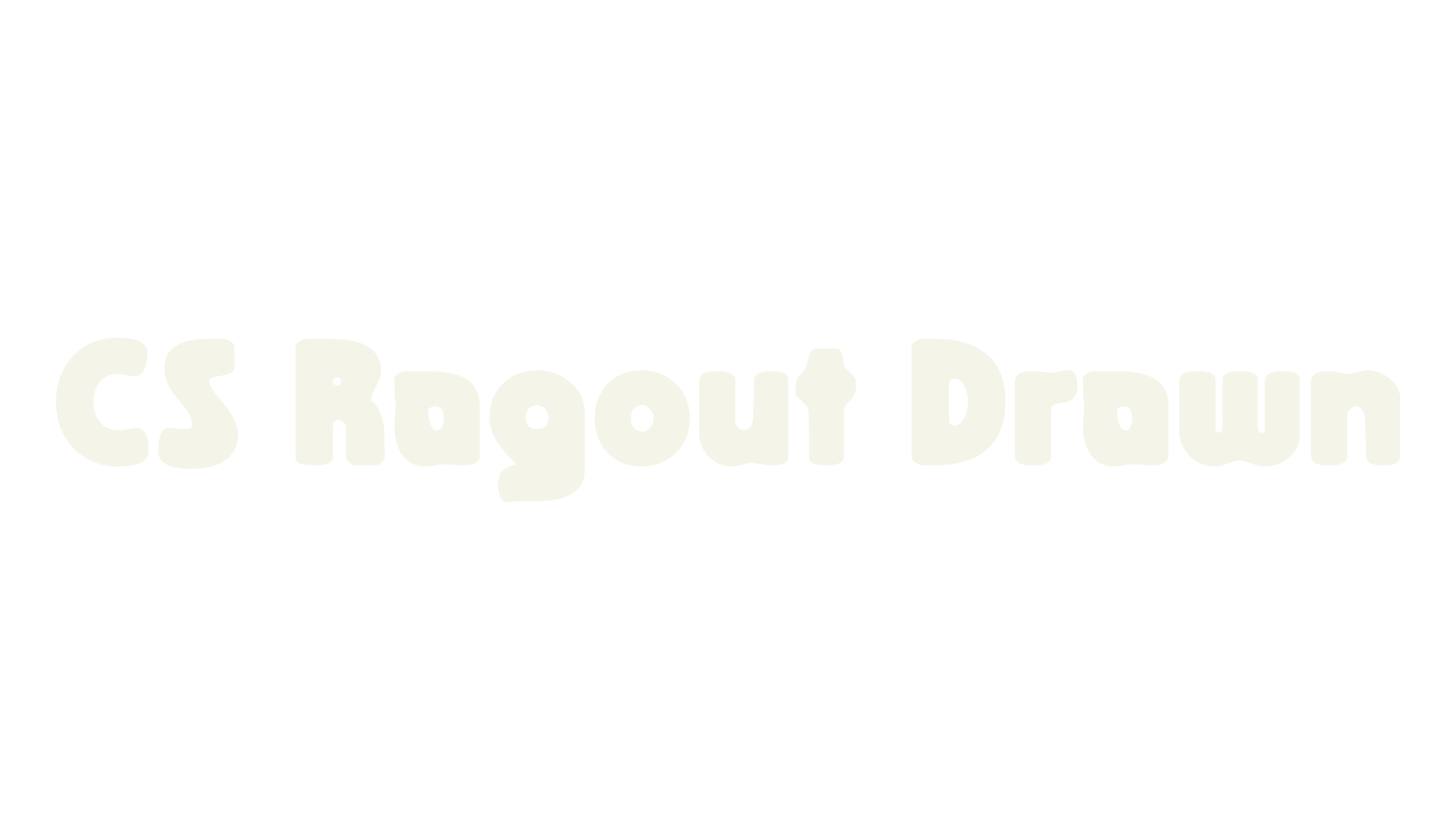 CS Ragout Drawn, display market font preview