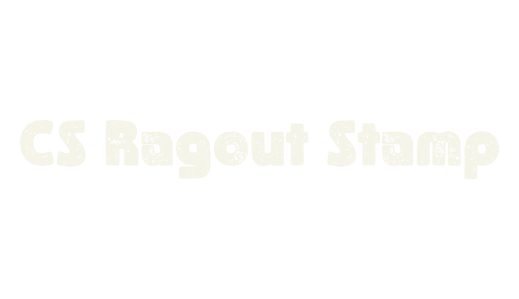 CS Ragout Stamp, sans font preview