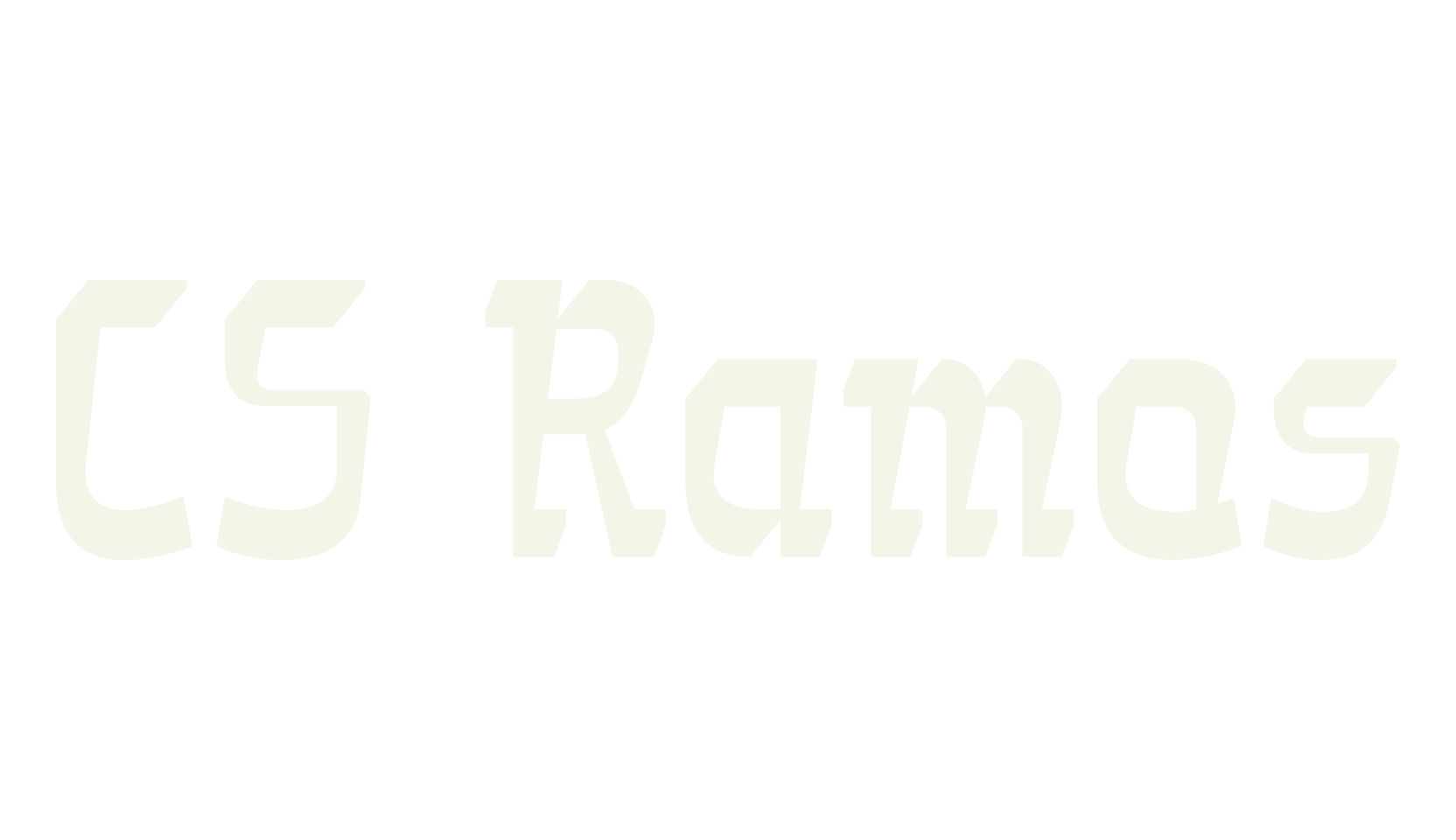CS Ramos, title font preview
