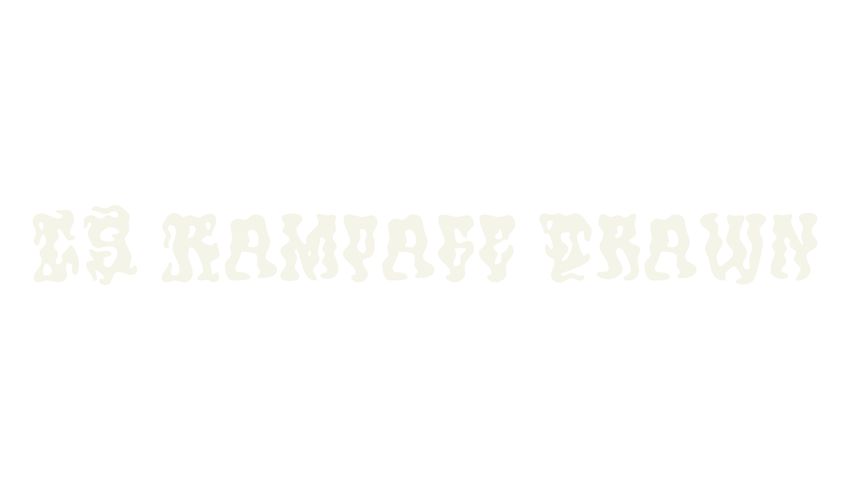 CS Rampage Drawn, display market font preview