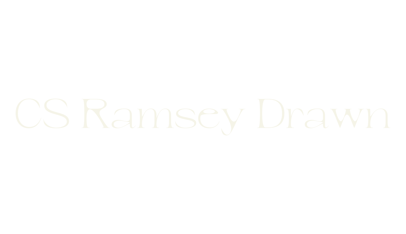 CS Ramsey Drawn, elegant font preview