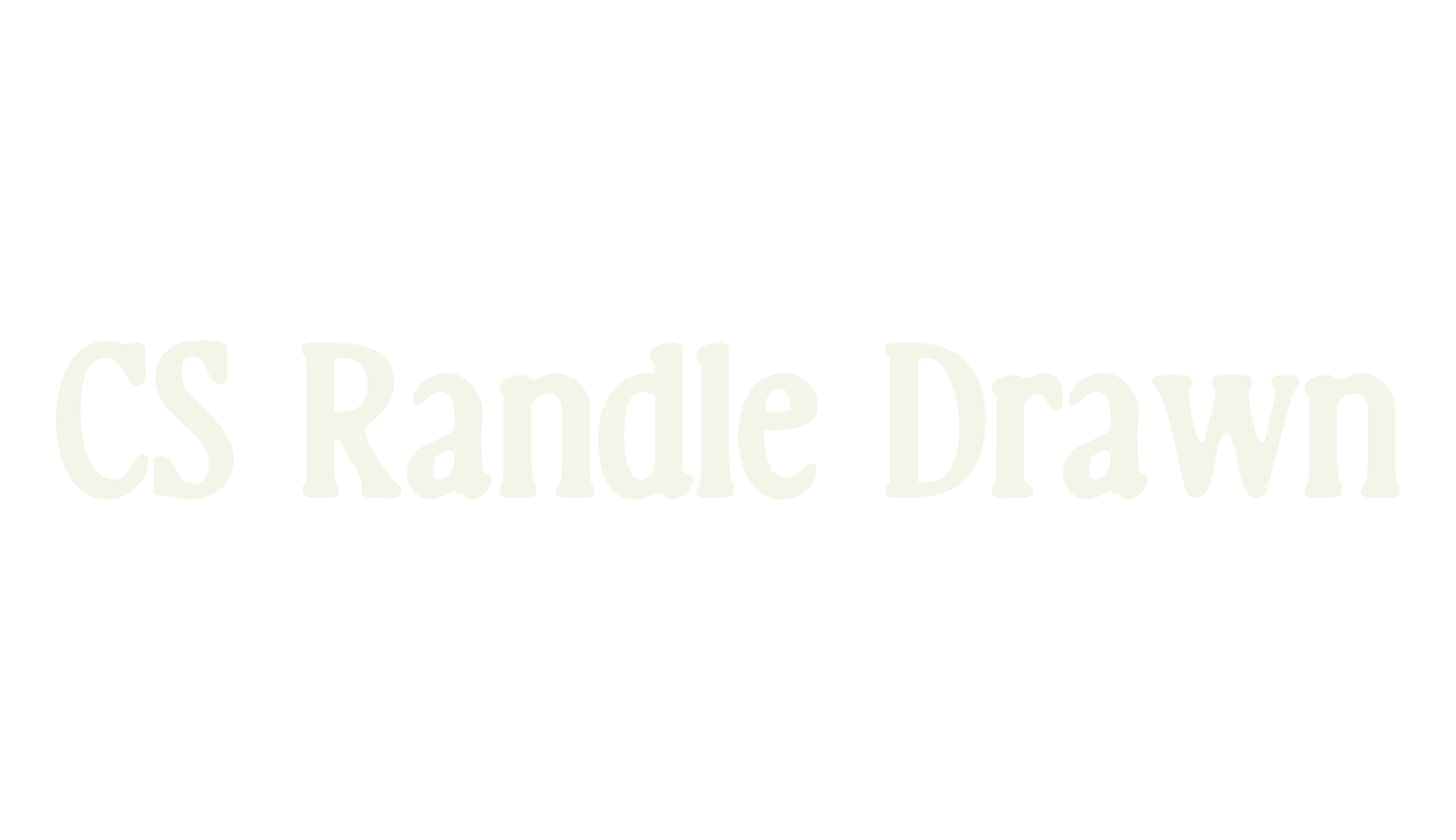 CS Randle Drawn, display market font preview