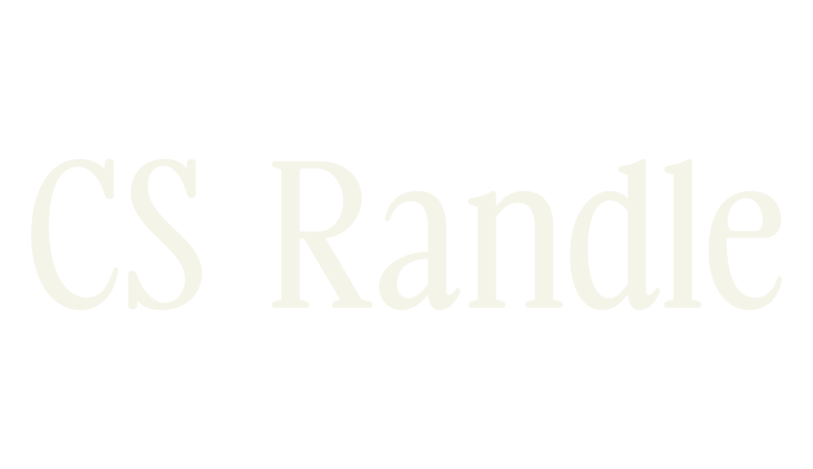 CS Randle, logo font preview