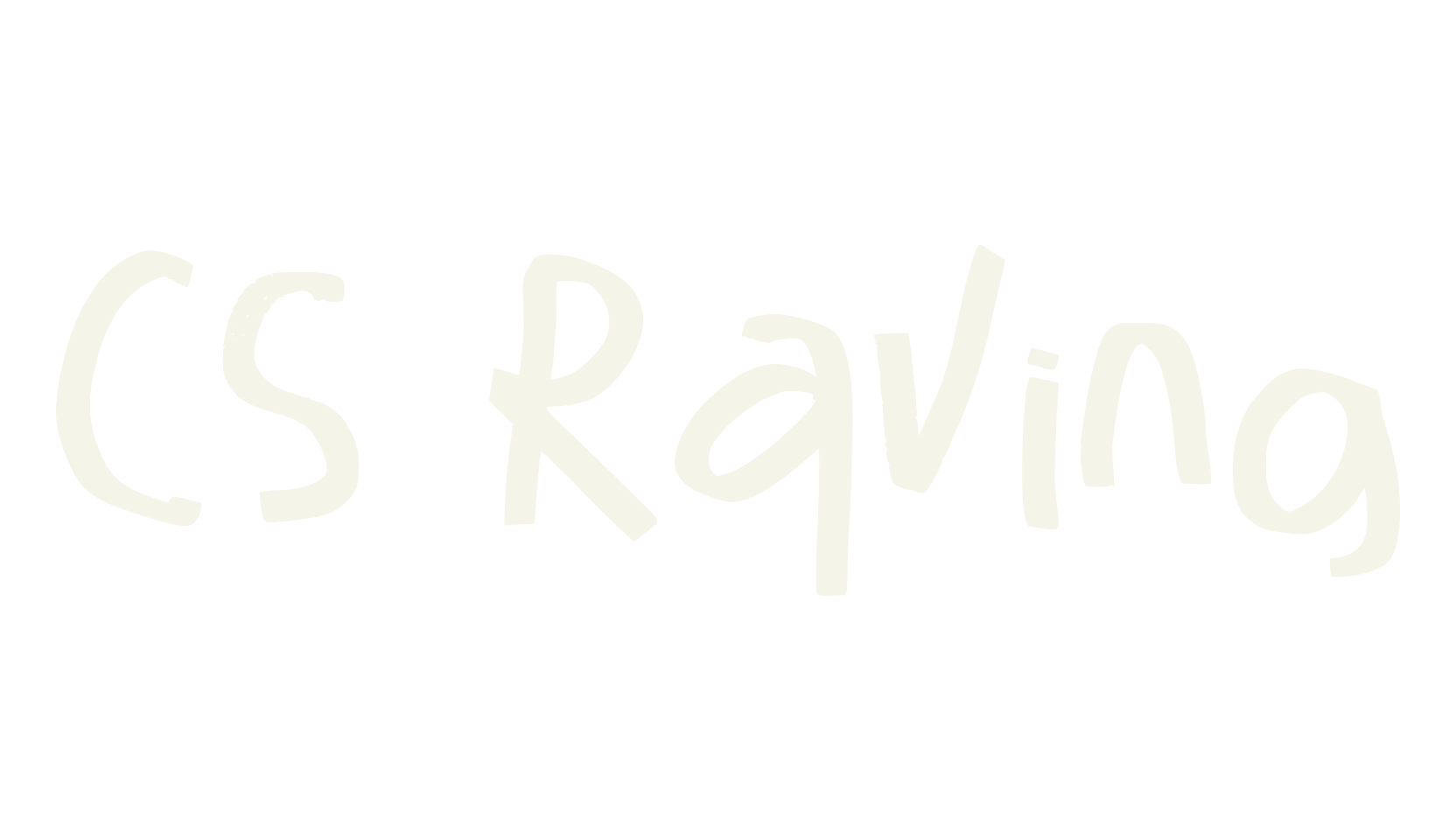 CS Raving, logo font preview