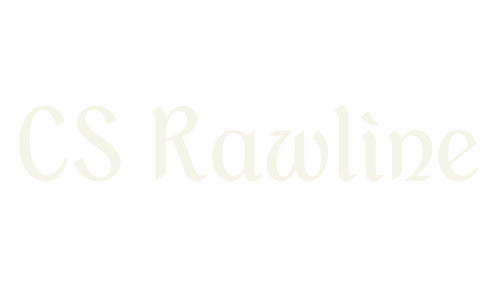CS Rawline, letter font preview