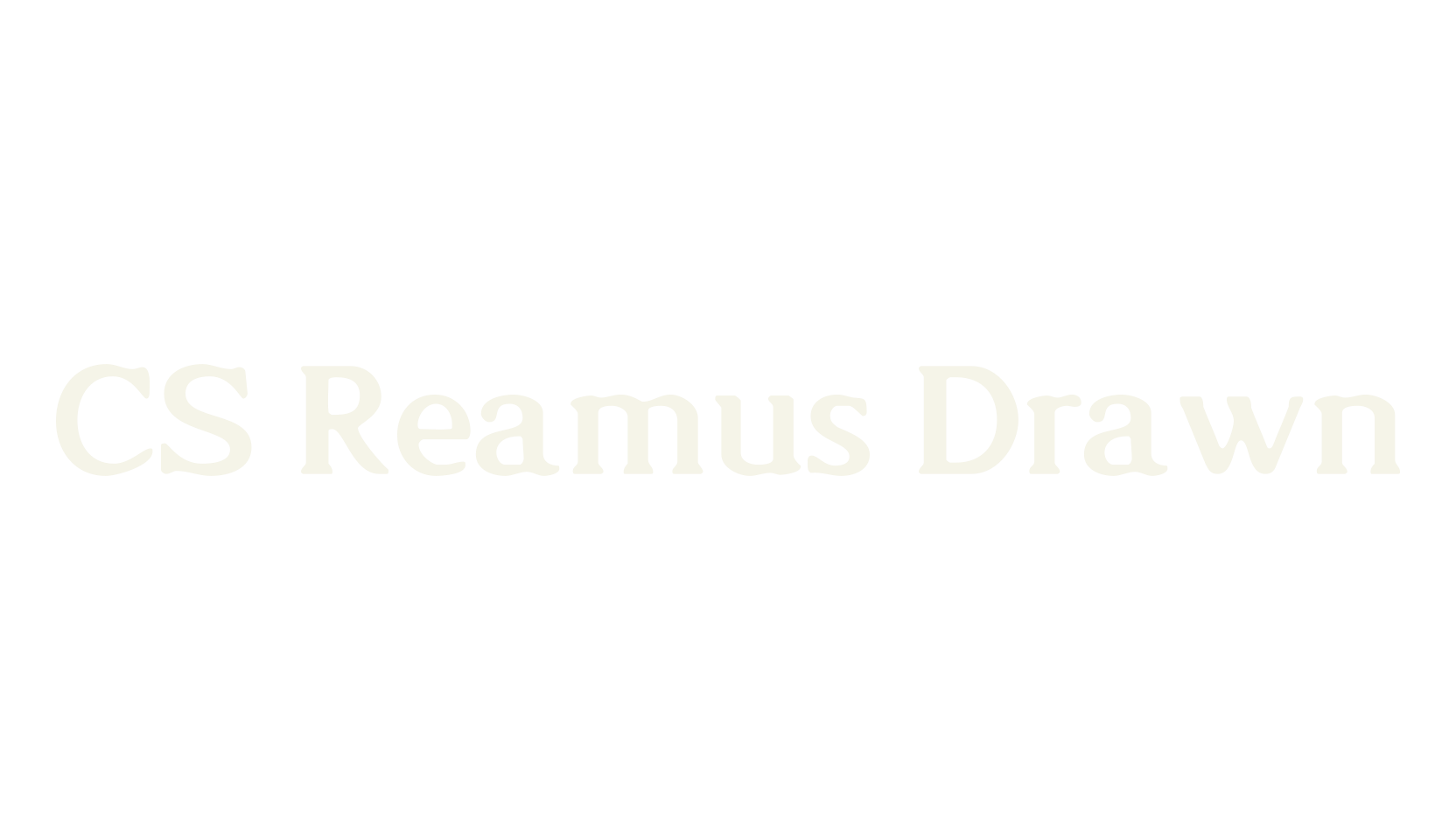 CS Reamus Drawn, display market font preview