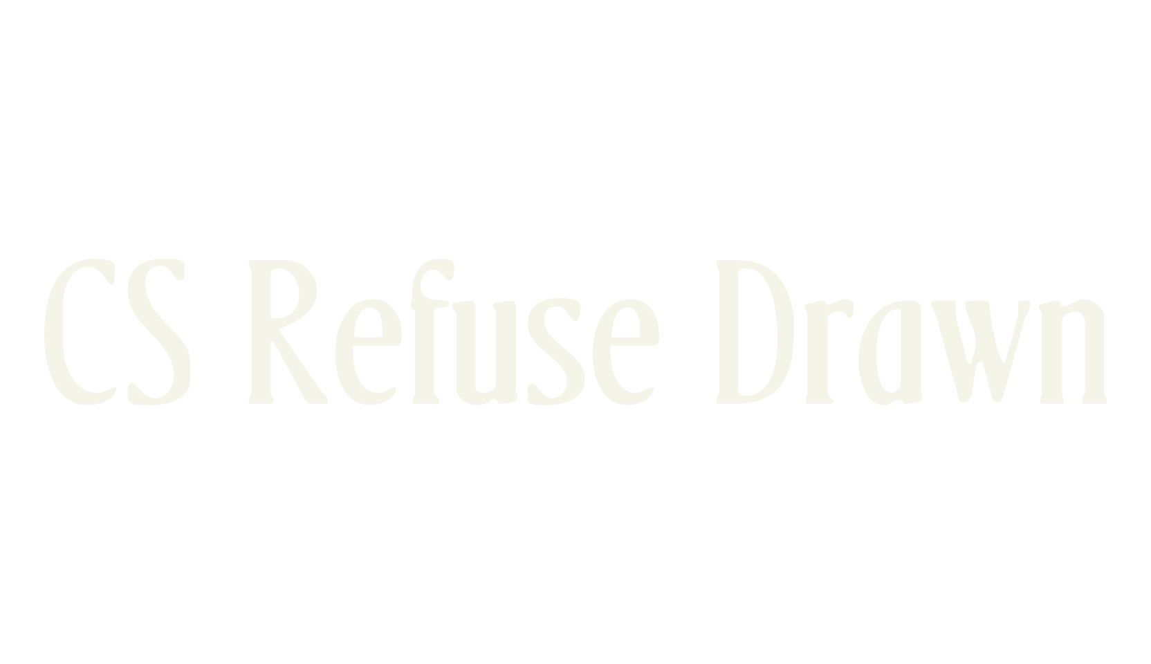 CS Refuse Drawn, display market font preview
