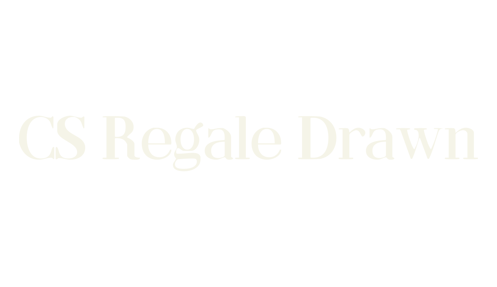 CS Regale Drawn, display market font preview