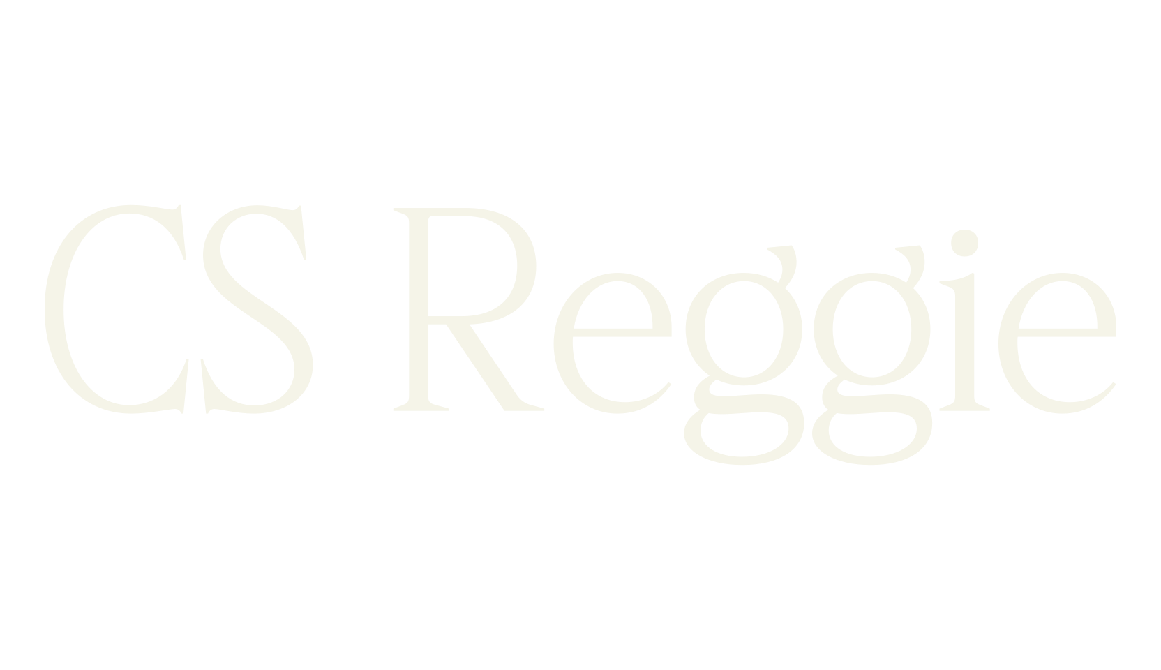 CS Reggie, modern font preview