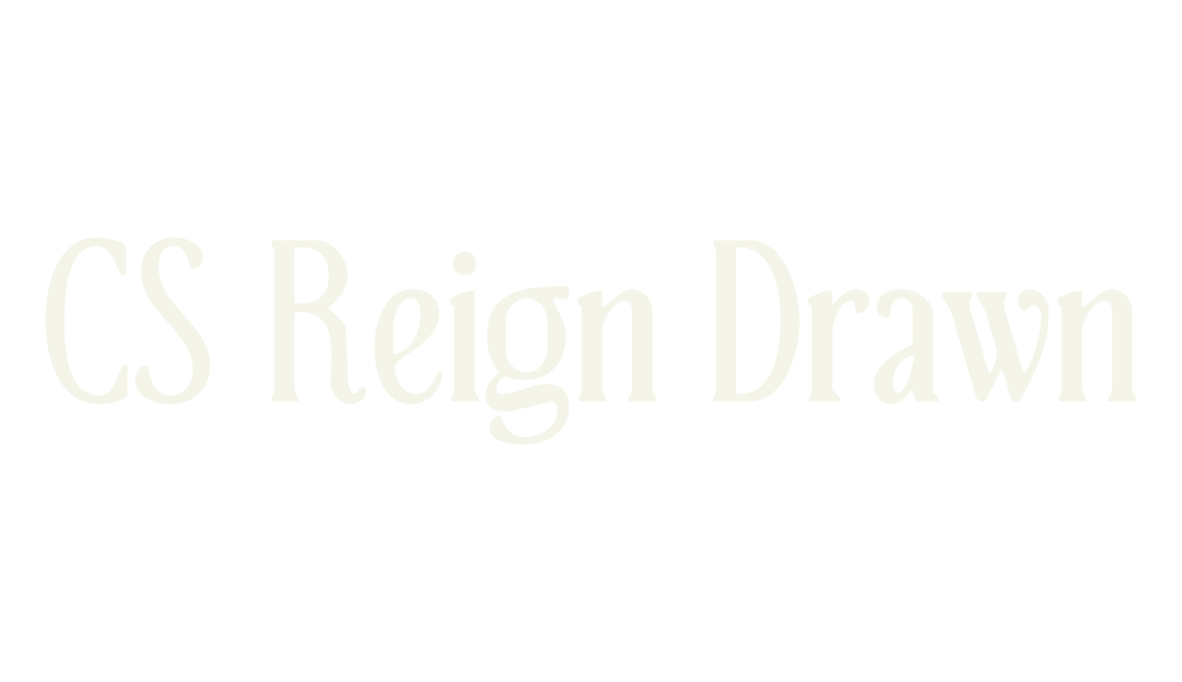CS Reign Drawn, display market font preview