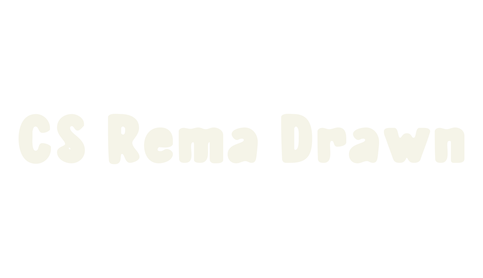 CS Rema Drawn, display market font preview
