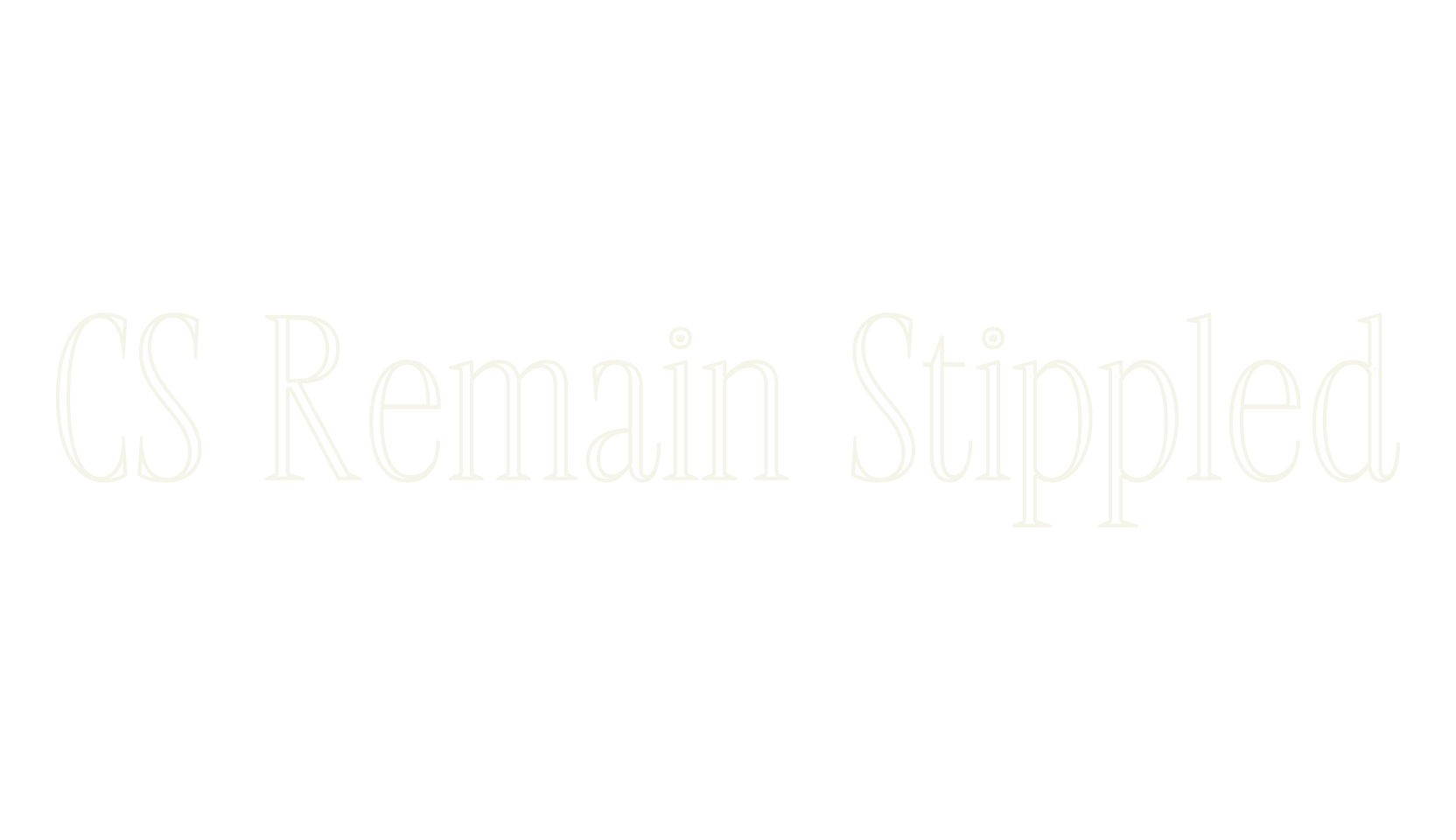 CS Remain Stippled, display market font preview
