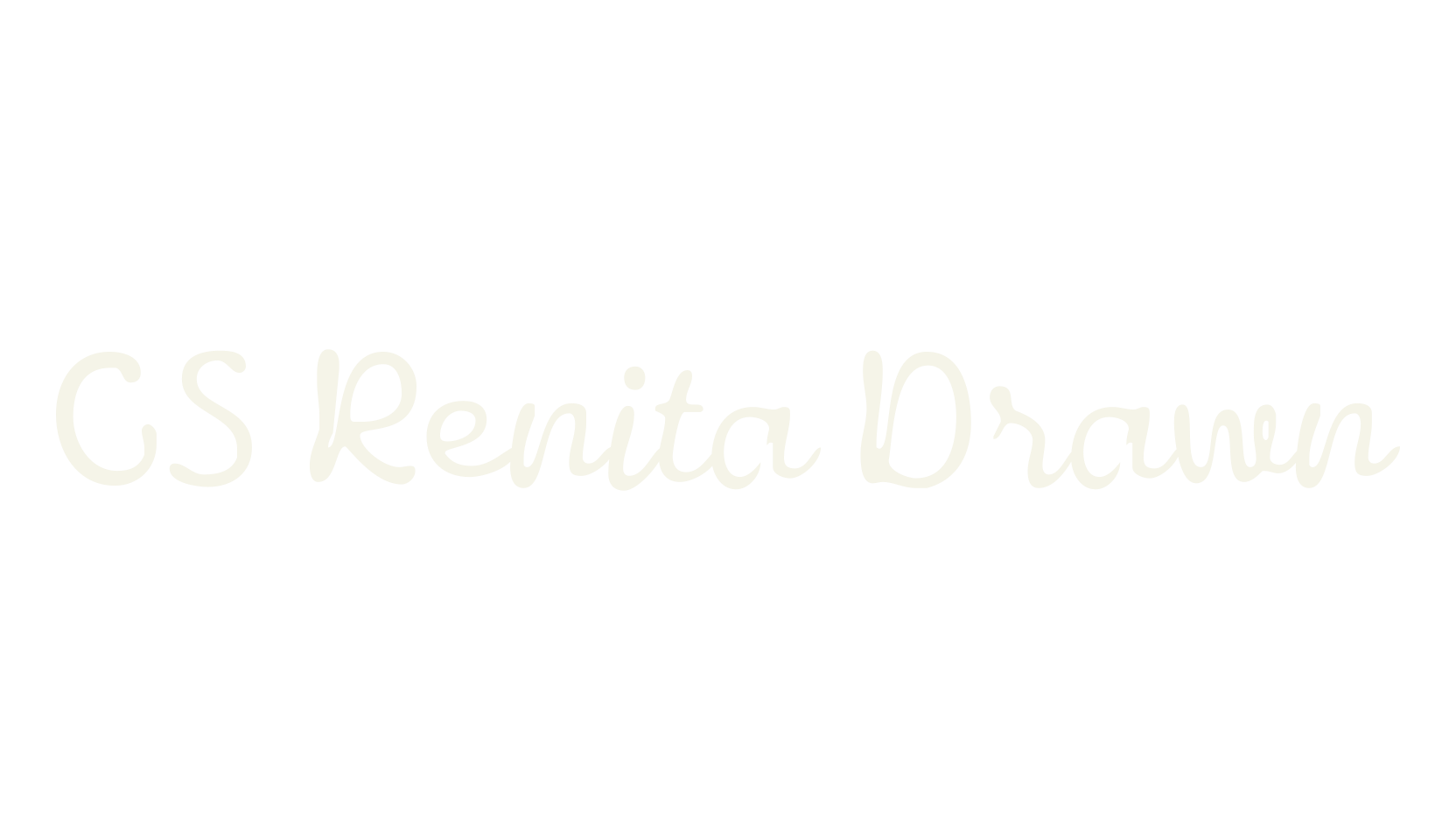 CS Renita Drawn, script font preview