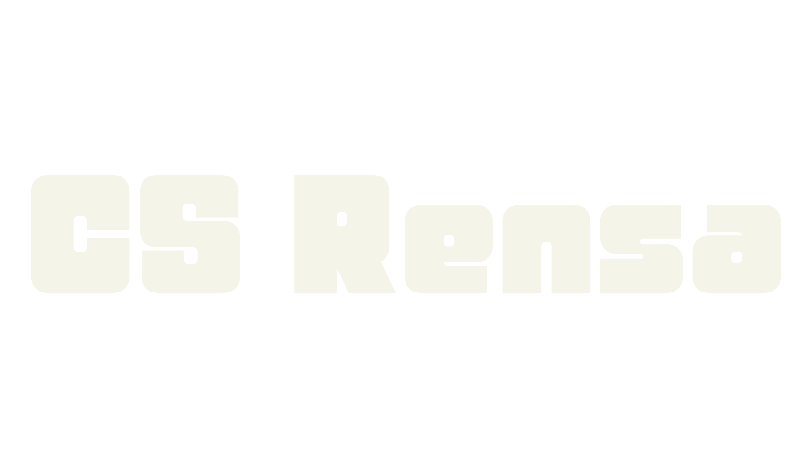 CS Rensa, thick font preview