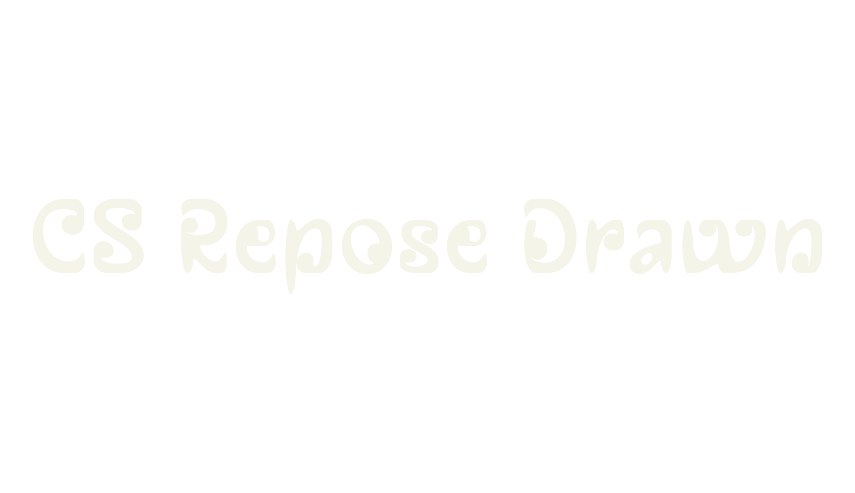 CS Repose Drawn, weird font preview