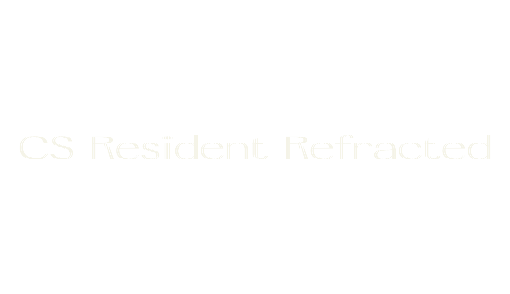 CS Resident Refracted, sans font preview