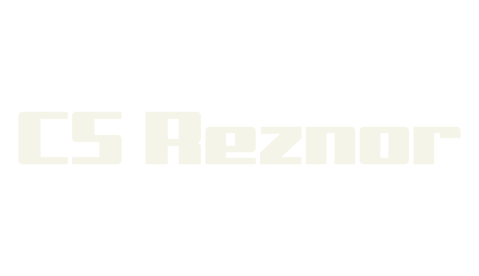 CS Reznor, modern font preview